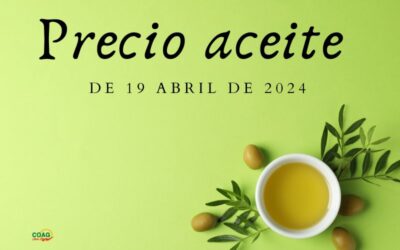 Precio medio del aceite de oliva a 19 de abril