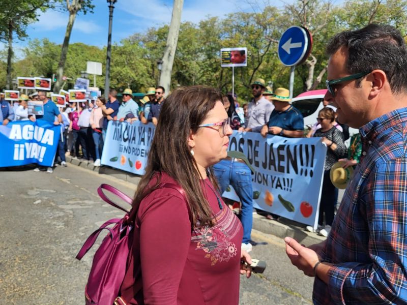 Más de 500 agricultores se concentran en Sevilla para pedir el adelanto de la campaña de riego